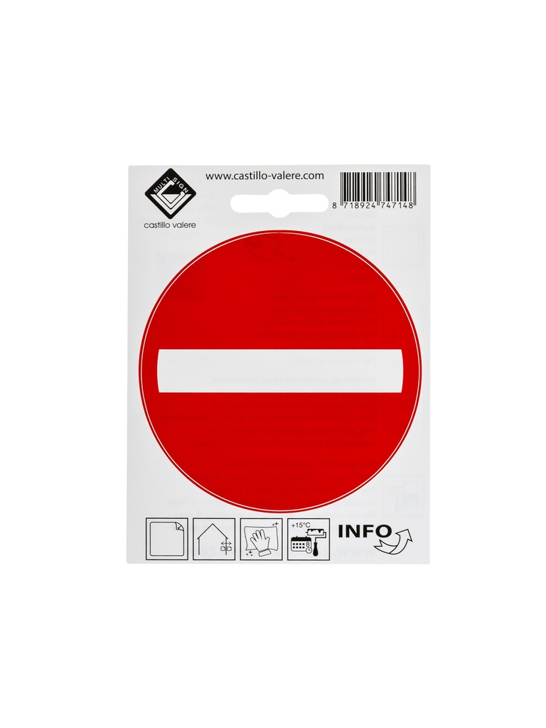 Pictogramme entrée interdite 10cm