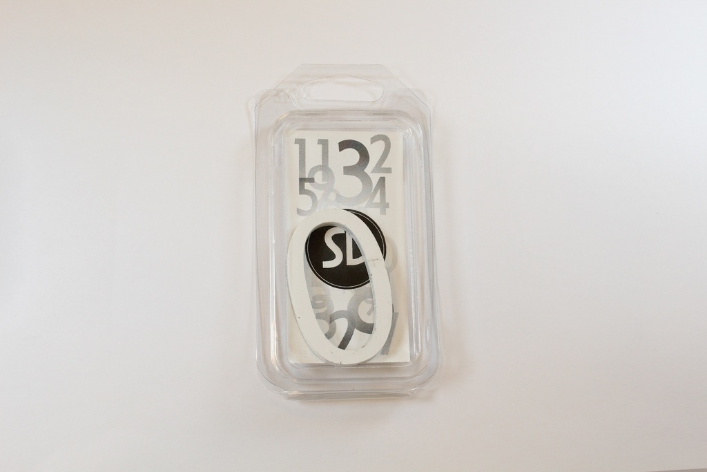 [C6W0] Chiffre 60mm BLANC - 0