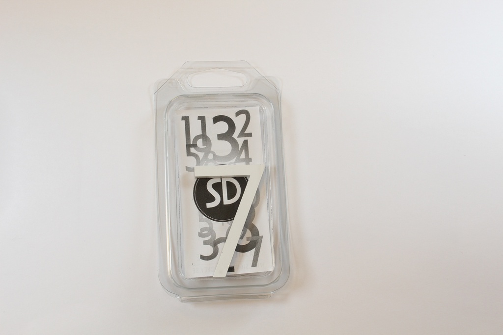 [C6W7] Chiffre 60mm BLANC - 7