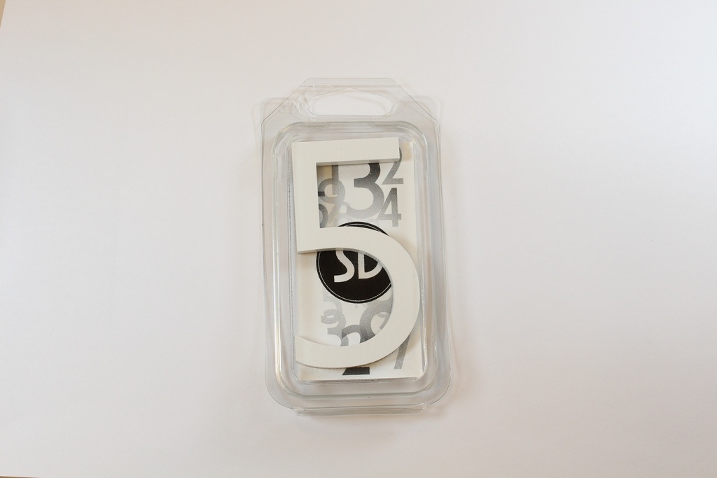 [C9W5] Cijfer 90mm WIT - 5
