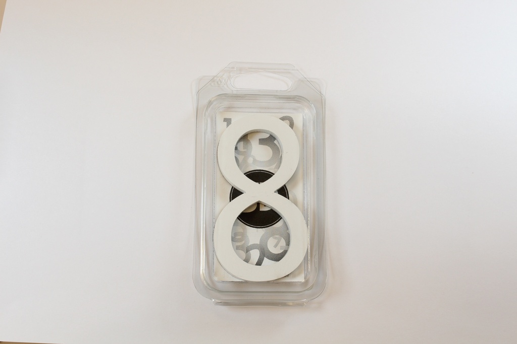 [C9W8] Chiffre 90mm BLANC - 8