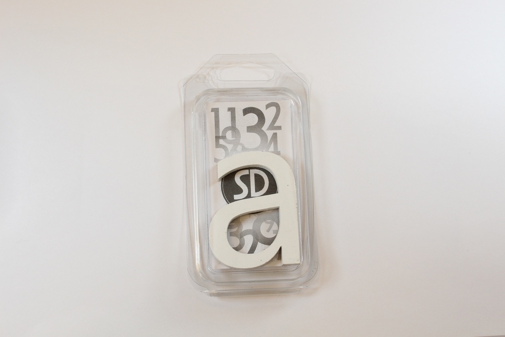 [L9WA] Lettre 90mm BLANC- a