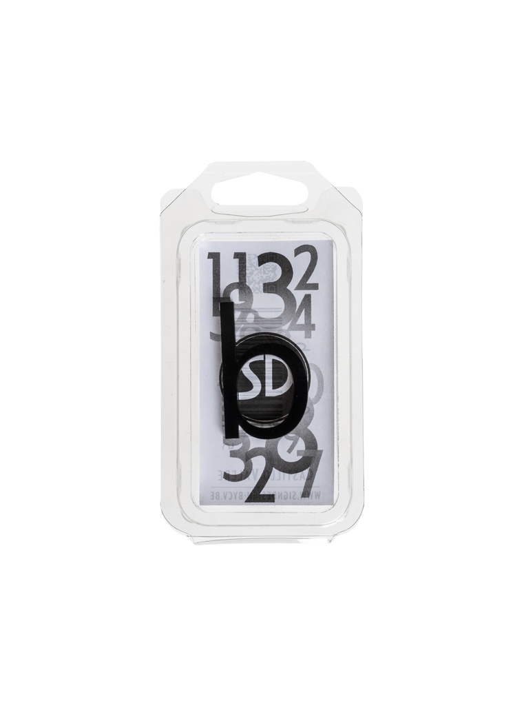 [L55ZB] Lettre 55mm NOIR - b