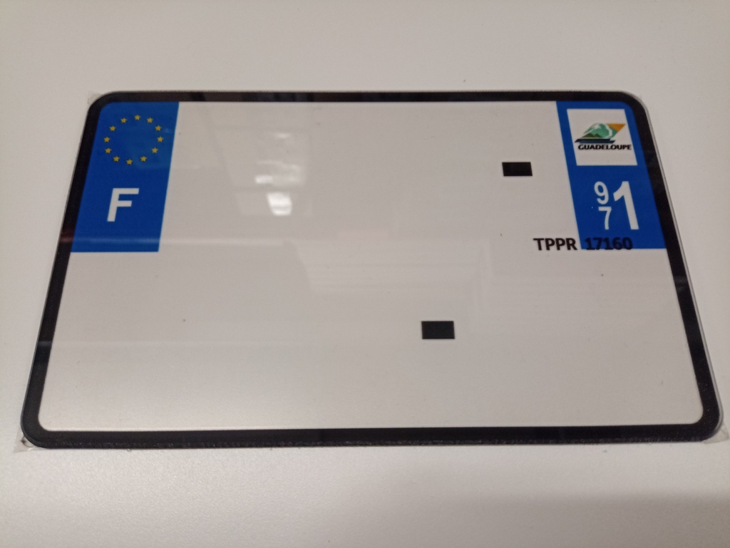 FR 210X130 Dep 971 GUADELOUPE Bordure noir