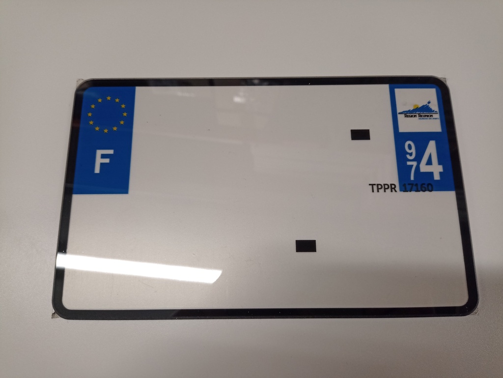 FR 210X130 Dep 974 REGION REUNION Bordure noir