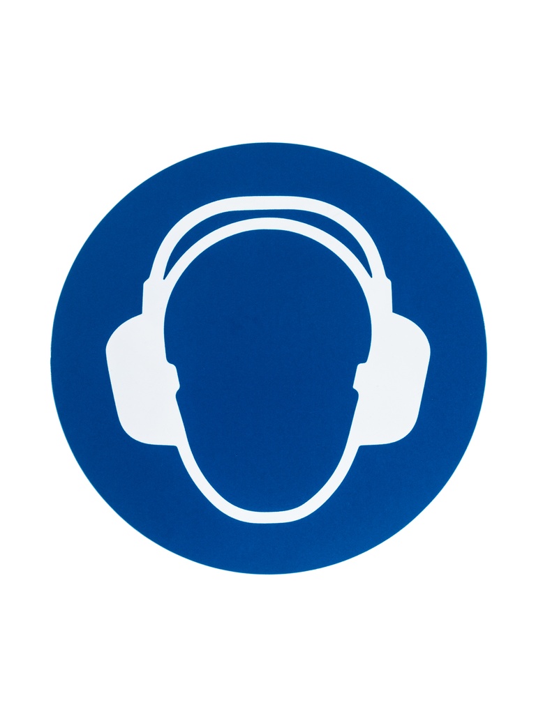 Pictogramme  protection obligatoire de l'ouïe 18cm