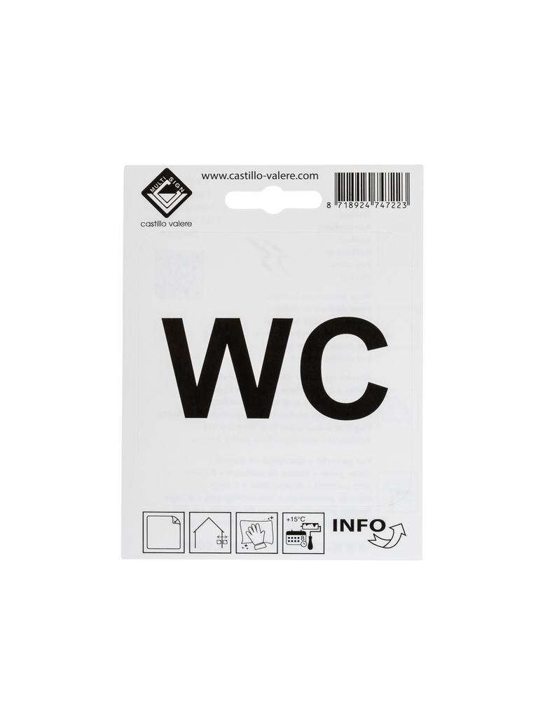 [55 / 99v10wc] Pictogramme WC  10cm