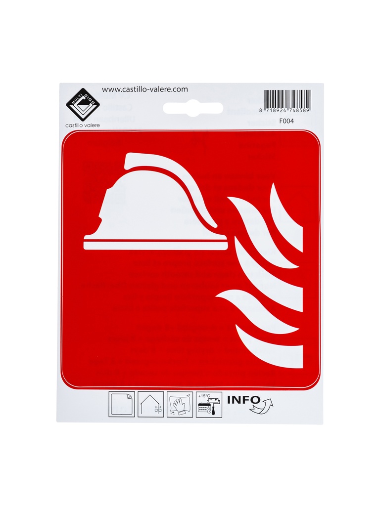 [76 / 99v15bbestrijd] Pictogramme  moyens anti-incendie 15cm