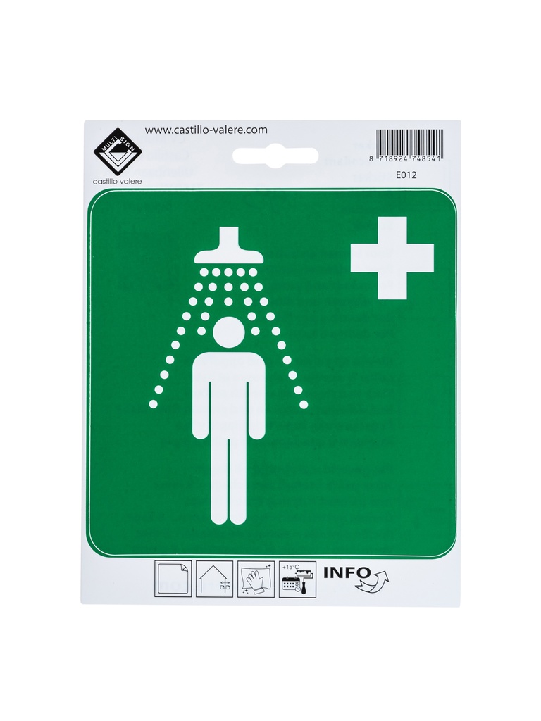 Picto veiligheidsdouche 15cm