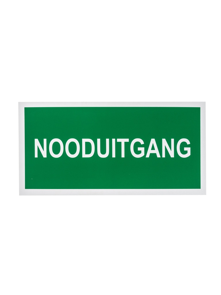 Bord nooduitgang 15x30 cm
