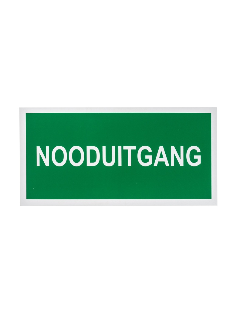 Pictogram 102 Bord nooduitgang 15x30 cm