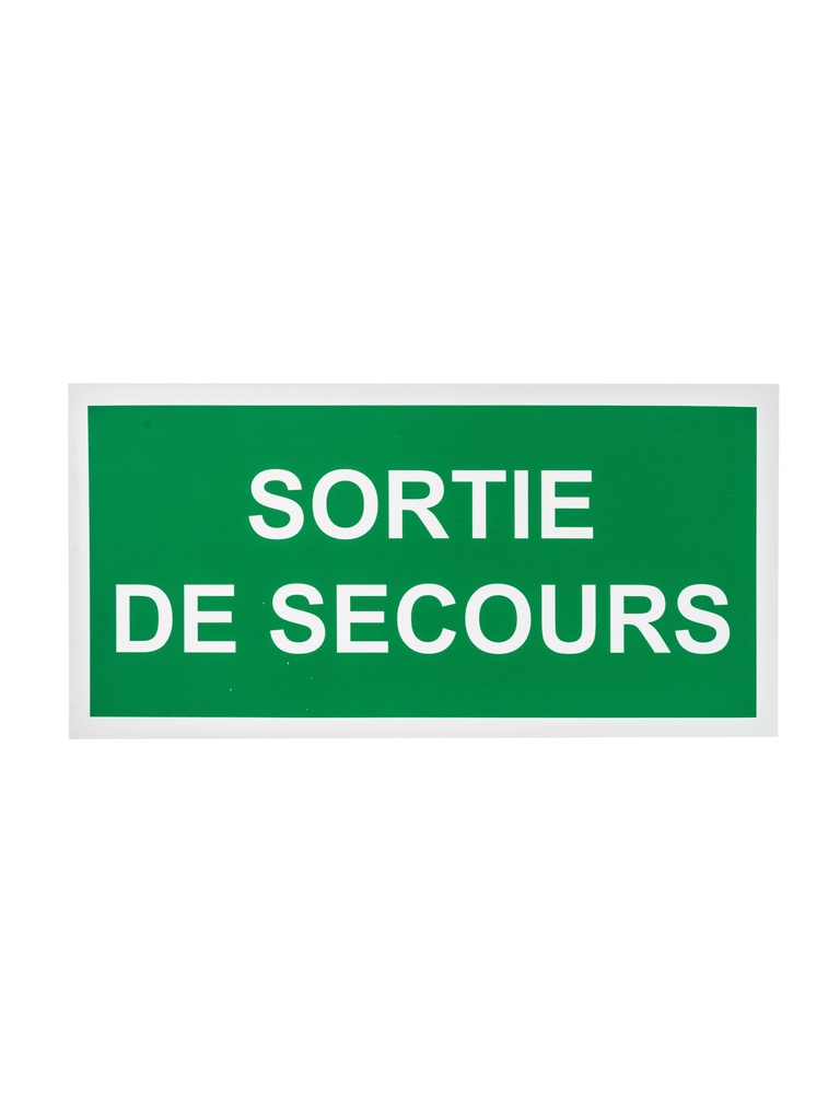 Bord sortie de secours 15x30 cm