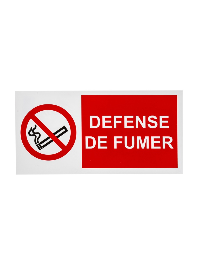 Bord defense de fumer 15x30 cm