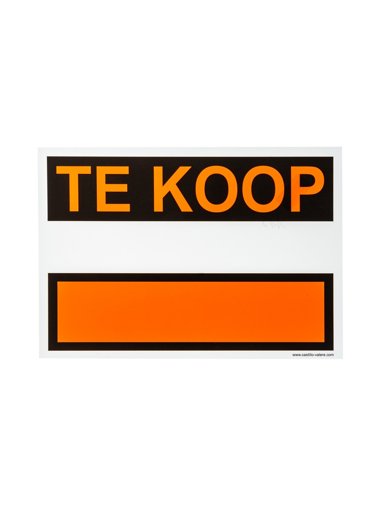 Pictogram 115 Panneau te koop KS 33x23cm