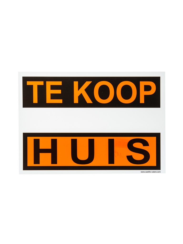 Pictogram 119 Bord huis te koop KS 33x23cm