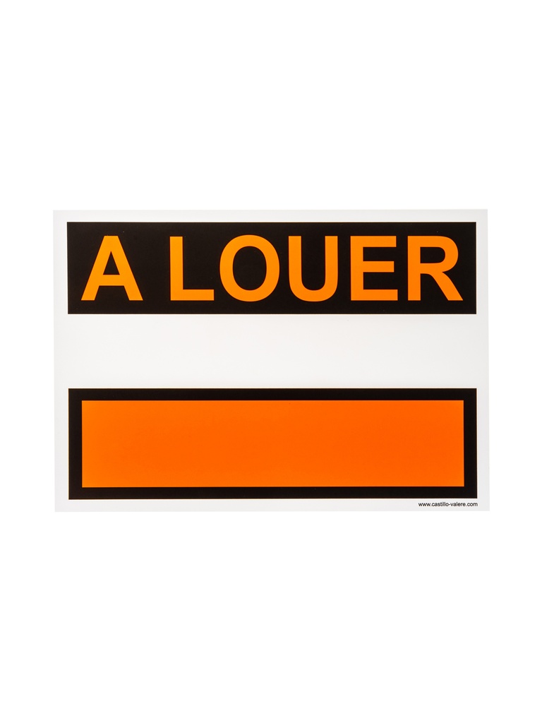 Pictogram 121 Bord a louer KS 33x23cm