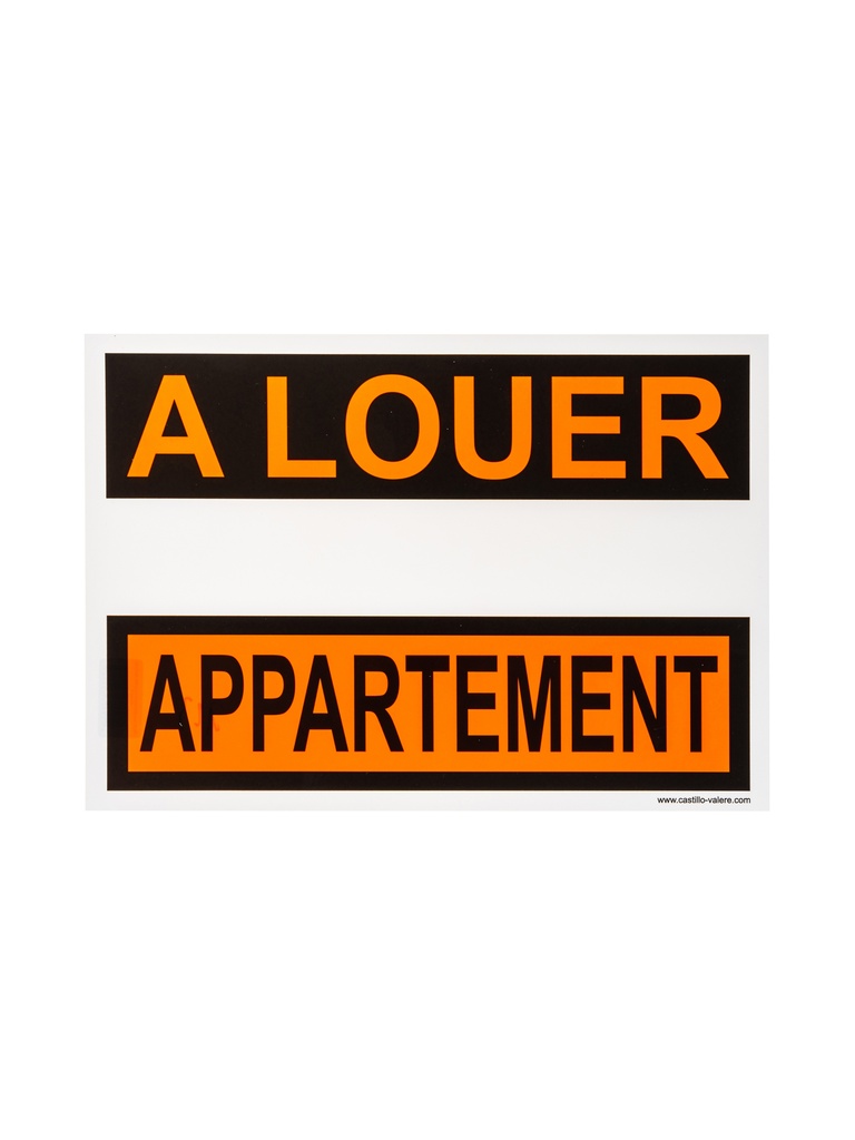 Pictogramme 123 Appartement à louer KS 33x23cm