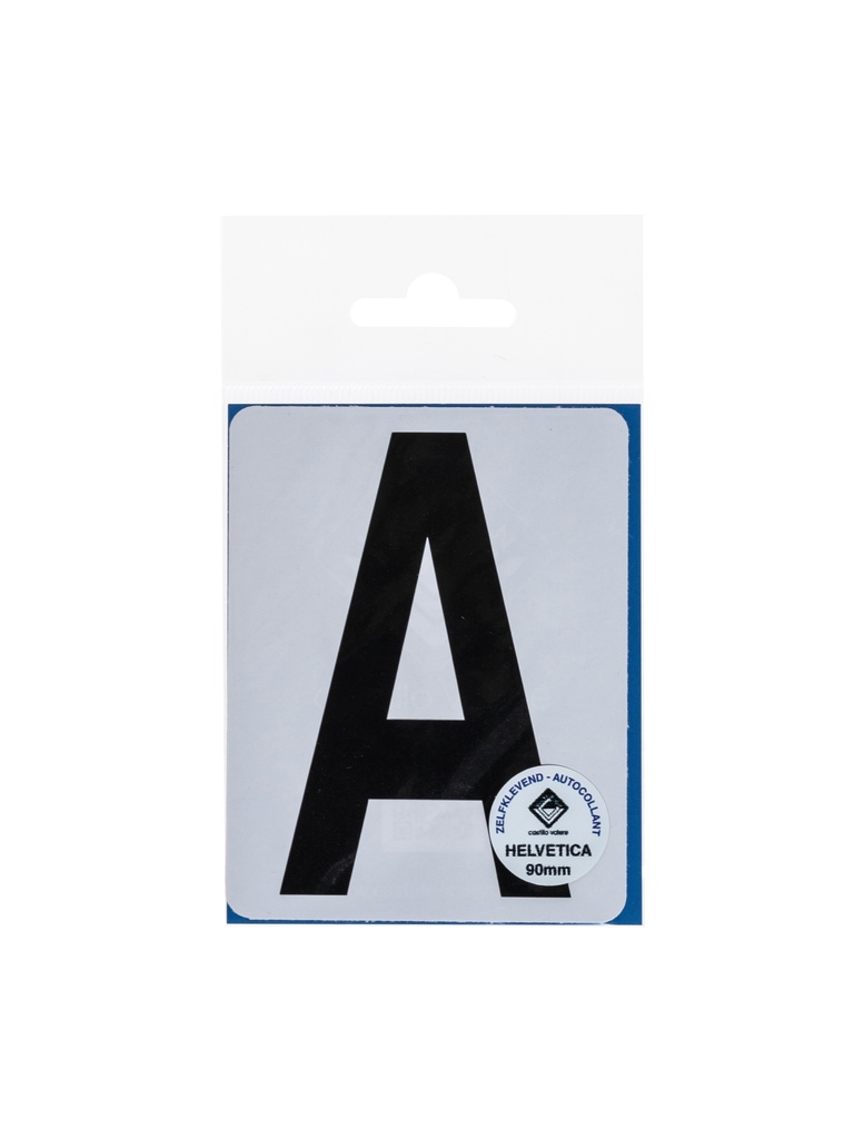 [154 / 99plak90a] Pictogram 154 Plakletter A 90mm zwart mat