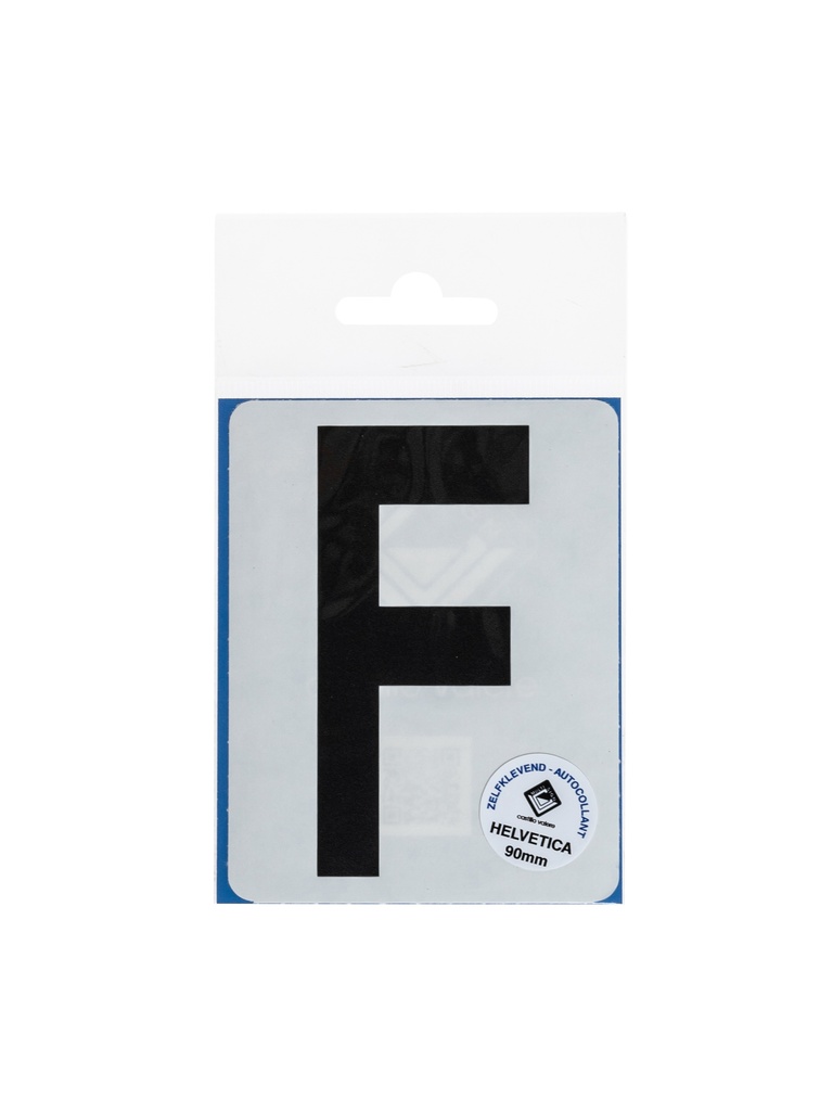 Pictogram 159 Plakletter F 90mm zwart mat