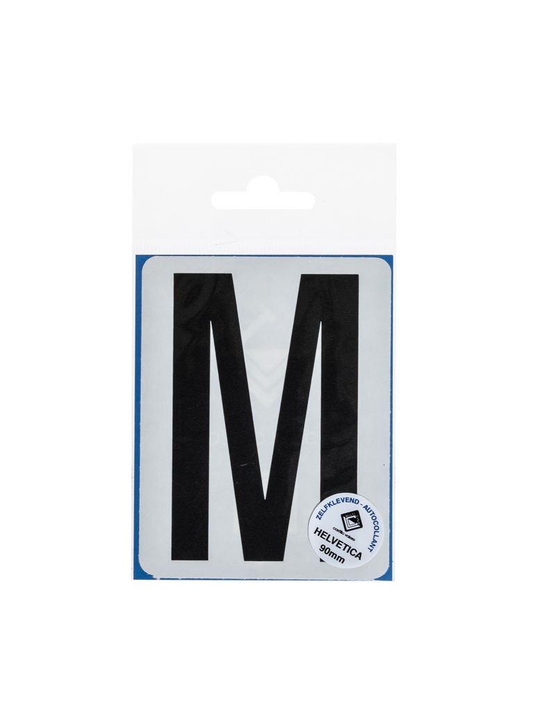 Pictogram 166 Plakletter M 90mm zwart mat