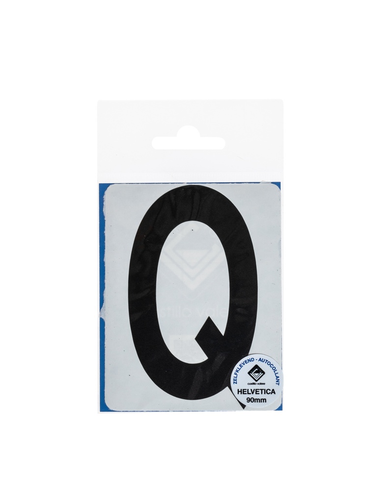 Pictogram 170 Plakletter Q 90mm zwart mat