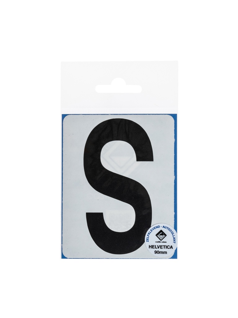 Pictogram 172 Plakletter S 90mm zwart mat