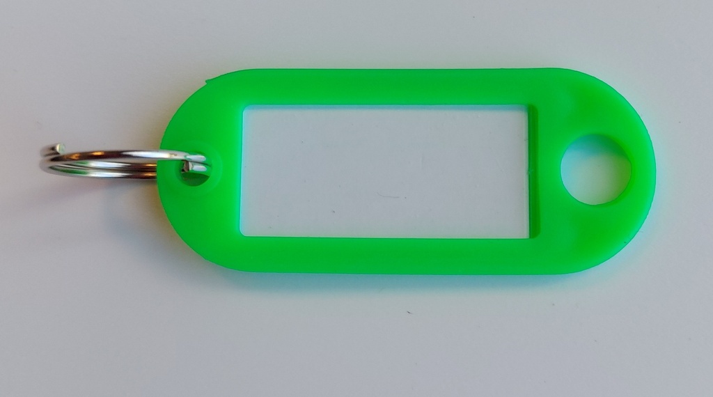 key tag green (25 pieces)