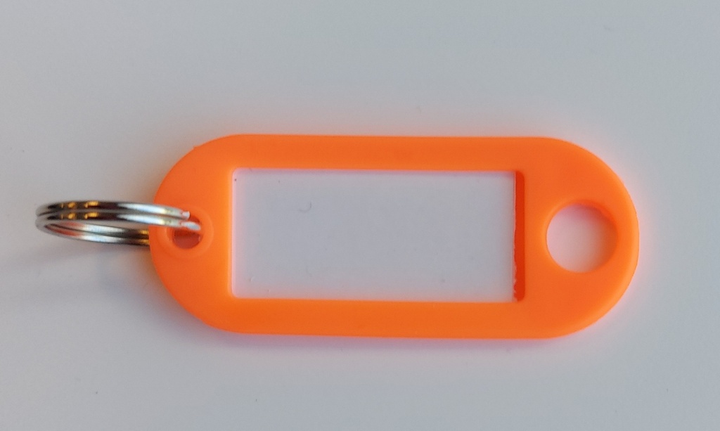 key tag orange (25 pieces)