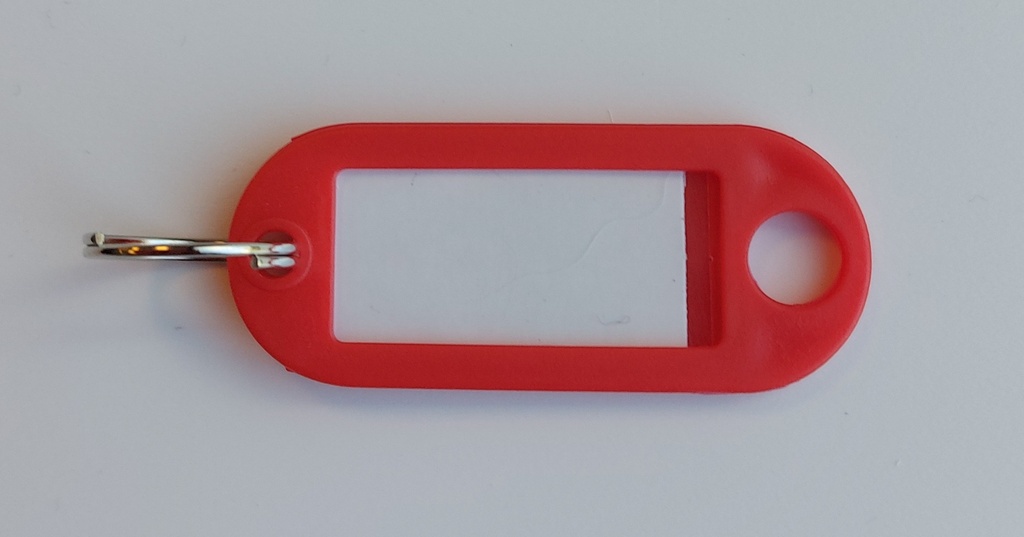 key tag red (25 pieces)