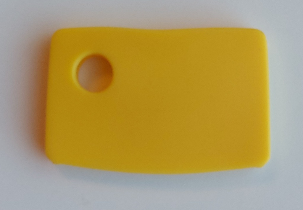 key cap square yellow