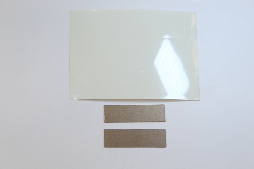 ALU plaque Bronze + film 70x20mm SC