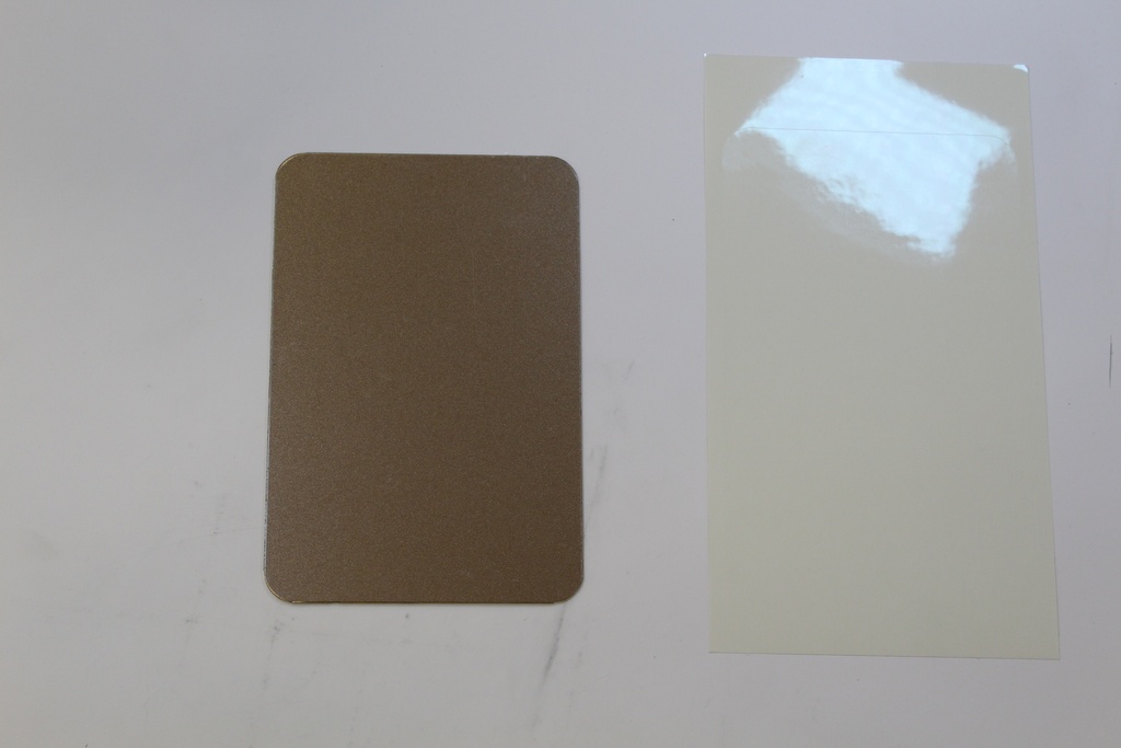 [Alubrons150X100RC] ALU plaque Bronze + film 150x100mm RC