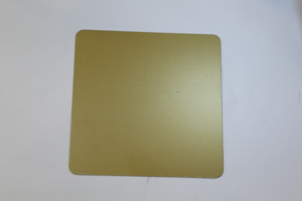 ALU plaque Or + film 180x180mm RC