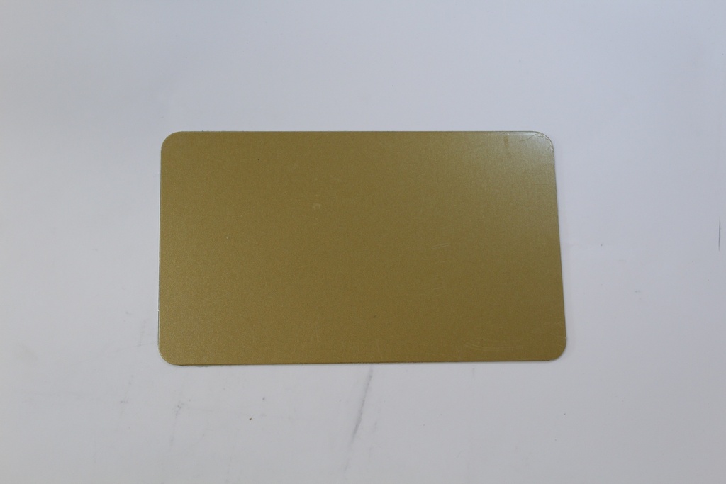 ALU plaque Or + film 200x120mm RC