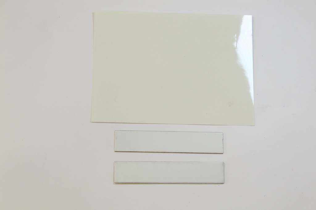 ALU plaque Blanc + film 100x20mm SC