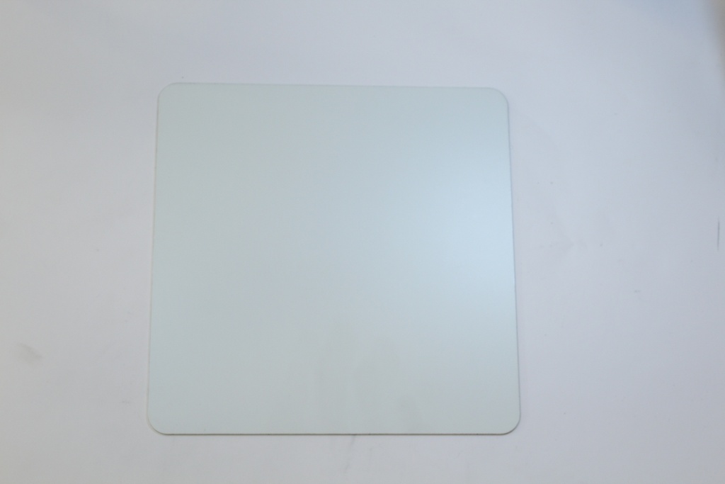 [Aluwit180X180RC] ALU bordje Wit + film 180x180mm RC
