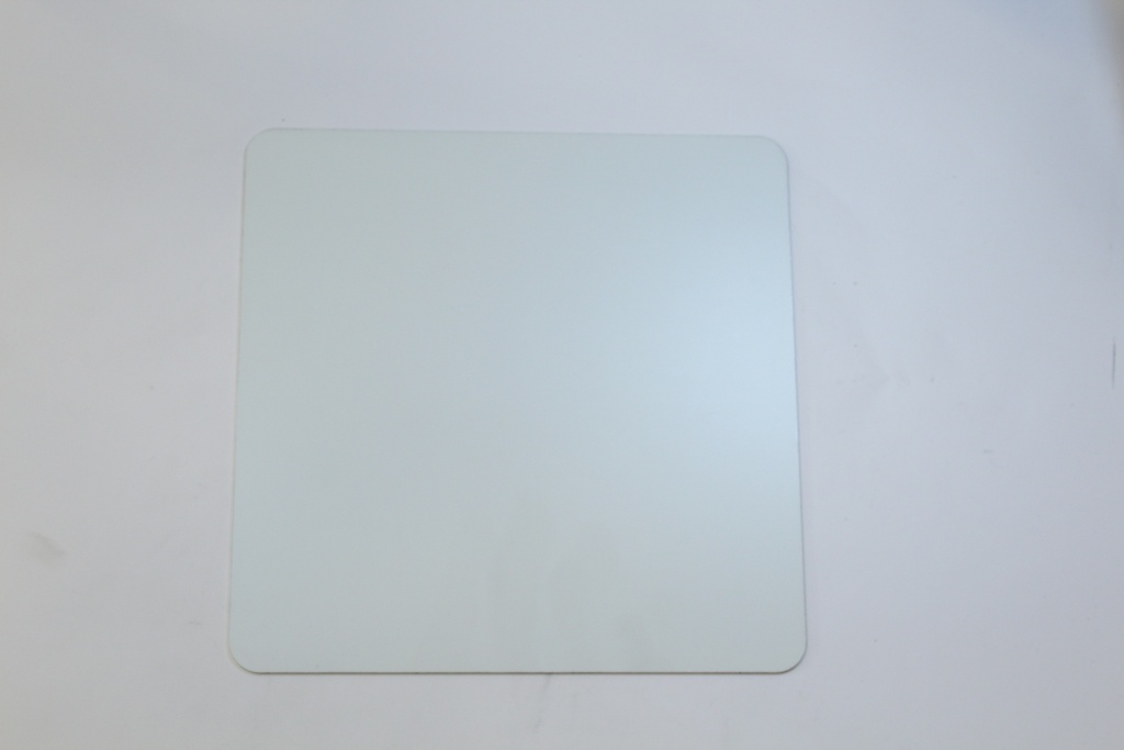 ALU plaque Blanc + film 180x180mm RC