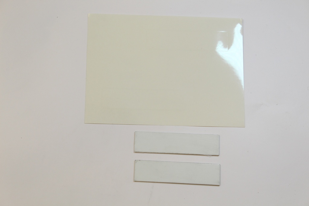 ALU plaque Blanc + film 80x20mm SC