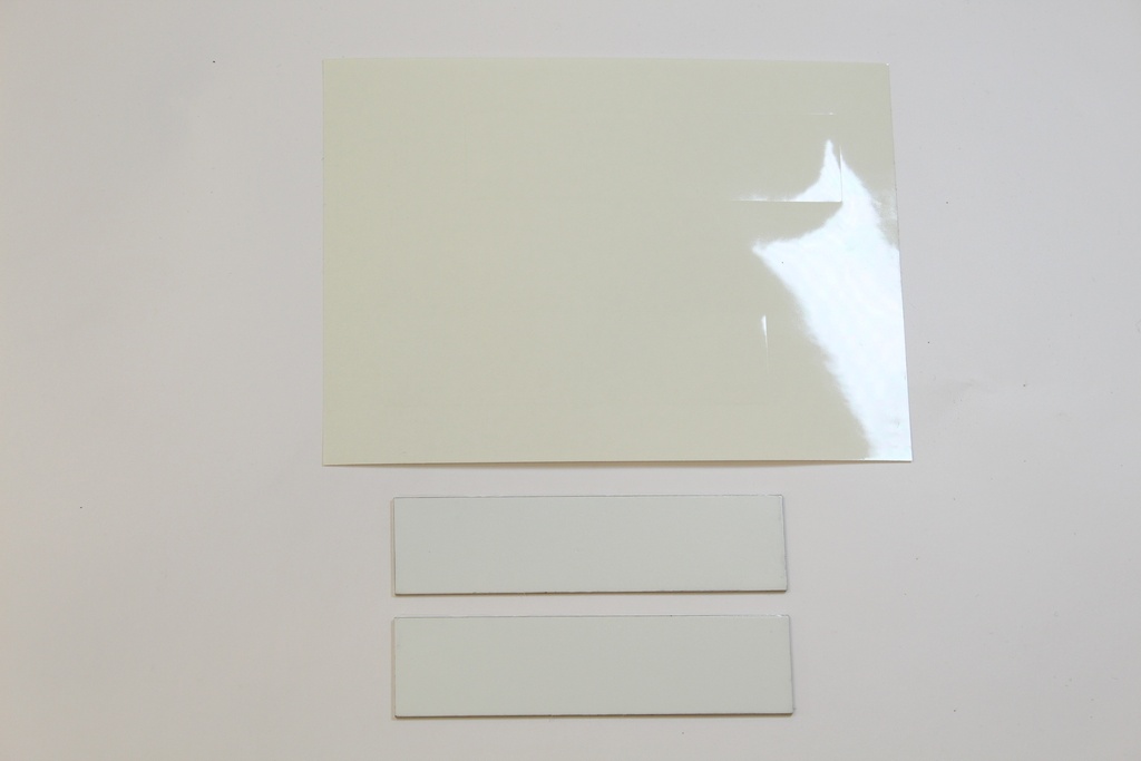 ALU plaque Blanc + film 100mm x 25mm SC