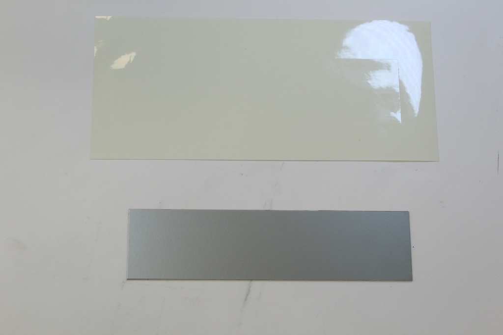 ALU bordje Zilver + film 200x50mm SC