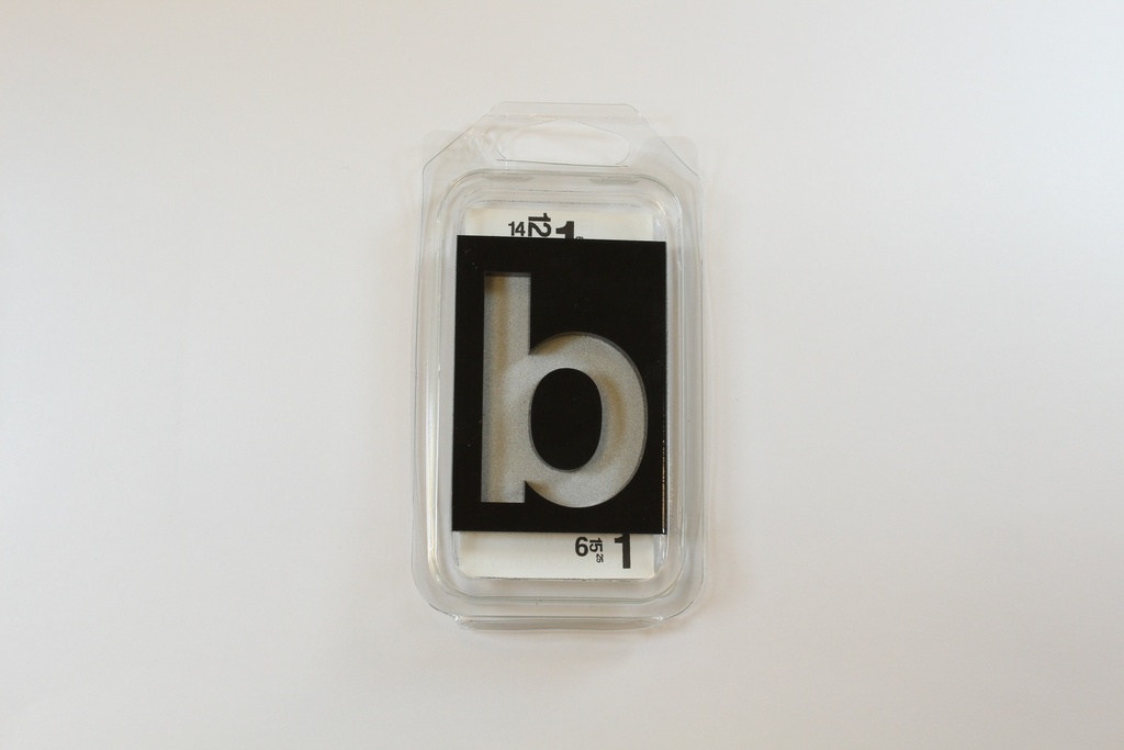 Letter Zwart Modulair b