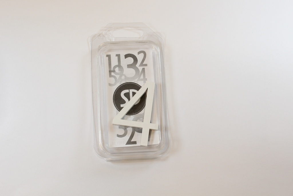 Chiffre 60mm BLANC - 4