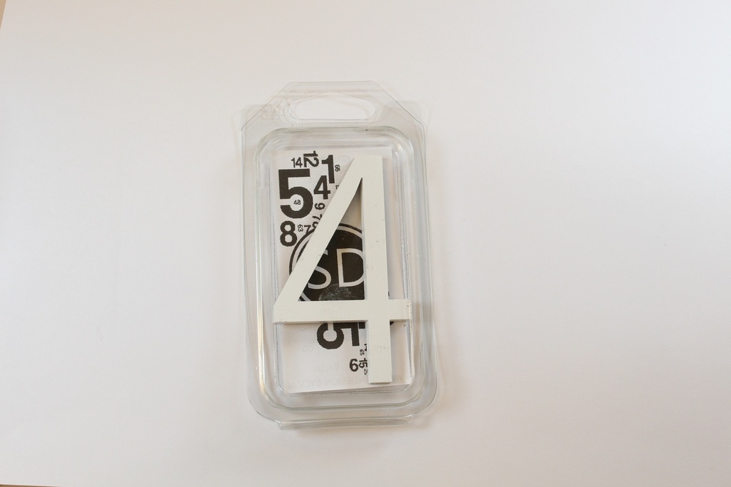 Chiffre 90mm BLANC - 4