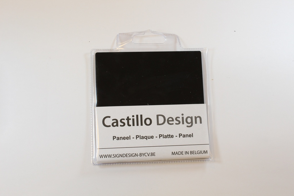 Acryl noir sans trous 3mm x 100mm x 100mm 