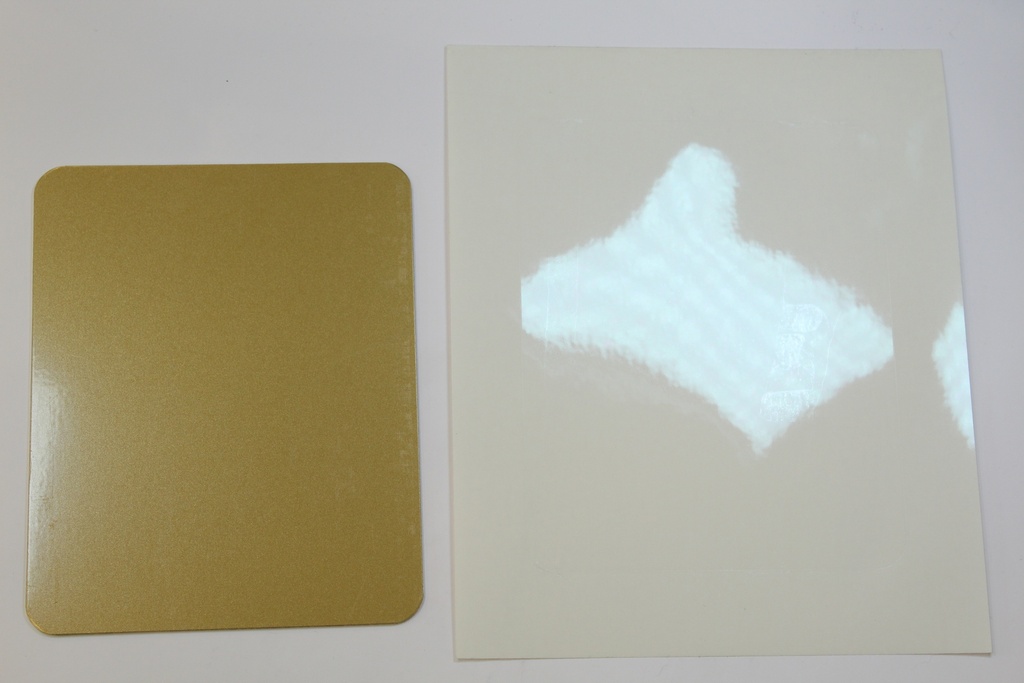 Acryl bordje Goud 3mm + film 120x90mm SC