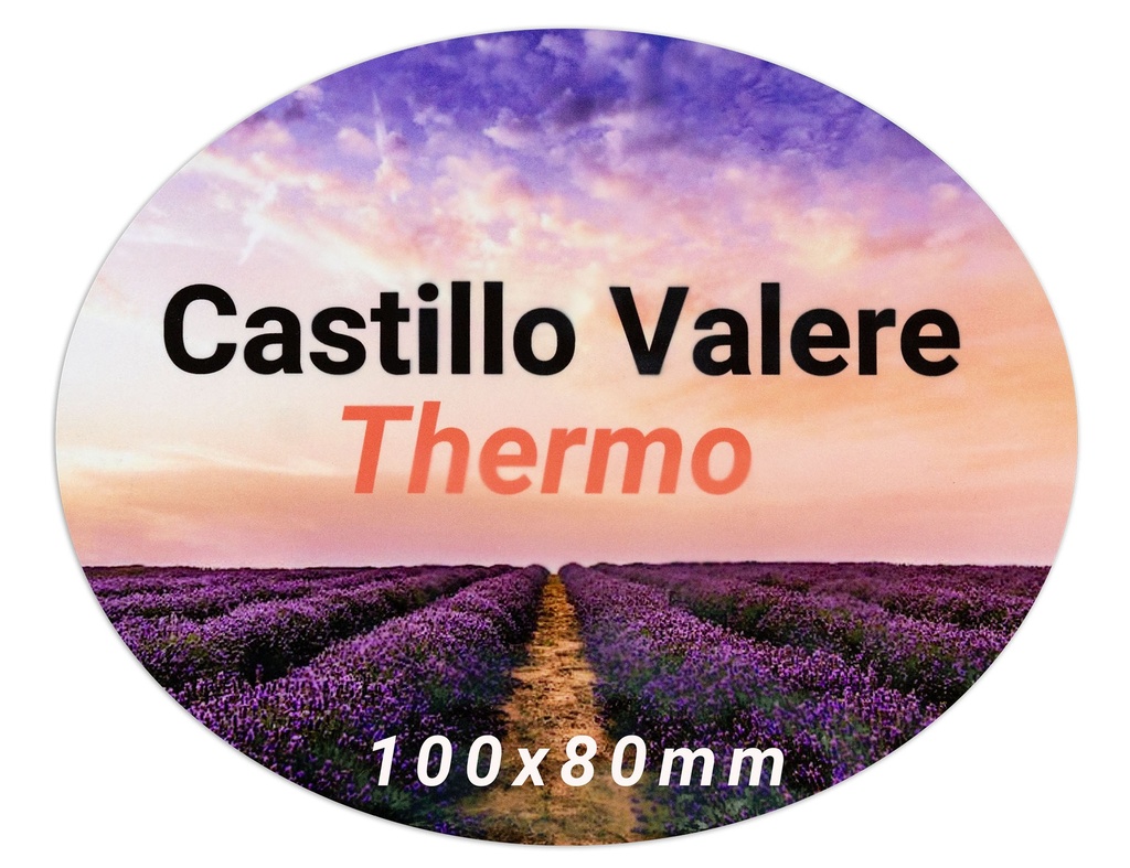 [ThermoOvale100x80] ALU SD Thermo Ovaal klein 100x80 Wit