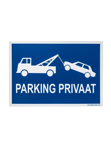 [24 / 99pp33x23pprive] Pictogram 24 Picto parking privaat 23x33cm PP