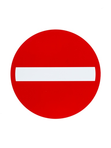 [41 / 999918rvt] Pictogramme entrée interdite 18cm