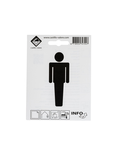 [51 / 99v10wch] Picto wc heren 10cm