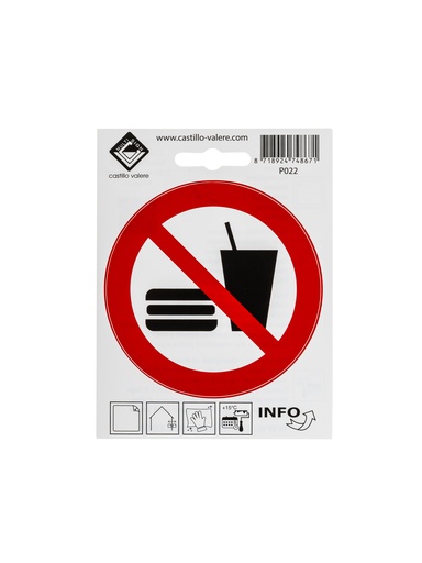 [56 / 99v10cv] Picto consumptie verboden 10cm